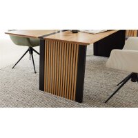 Interliving Esszimmer Serie 5605 – Esstisch Charakter-Eiche & Schwarz - ca. 220 x 100 cm