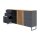 Interliving Esszimmer Serie 5605 – Sideboard quarzgrauer Lack & Charakter-Eiche - drei Türen, drei Schubladen, Breite ca. 183 cm