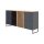 Interliving Esszimmer Serie 5605 – Sideboard quarzgrauer Lack & Charakter-Eiche - drei Türen, drei Schubladen, Breite ca. 183 cm