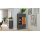 Interliving Esszimmer Serie 5605 – Highboard quarzgrauer Lack & Charakter-Eiche - fünf Türen, zwei Schubladen, Breite ca. 86 cm