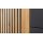 Interliving Esszimmer Serie 5605 – Highboard quarzgrauer Lack & Charakter-Eiche - fünf Türen, zwei Schubladen, Breite ca. 86 cm