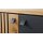 Interliving Esszimmer Serie 5605 – Highboard quarzgrauer Lack & Charakter-Eiche - fünf Türen, zwei Schubladen, Breite ca. 86 cm