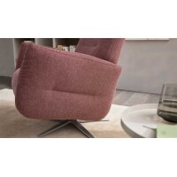 Interliving Sessel Serie 4504 pastellvioletter Bezug GCP 8 & Edelstahl