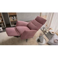 Interliving Sessel Serie 4504 pastellvioletter Bezug GCP 8 & Edelstahl