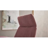 Interliving Sessel Serie 4504 pastellvioletter Bezug GCP 8 & Edelstahl