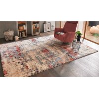 Interliving Teppich Serie L-8800 Creme-Rot-Blau –...