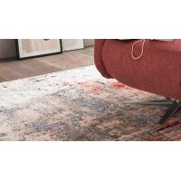 Interliving Teppich Serie L-8800 Creme-Rot-Blau – ca. 160 x 230 cm