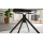 Interliving Esszimmer Serie 5118 – Armlehnstuhl mit Move & Turn champagnerfarbener Bouclé Elegant wish E07 & mattschwarzes Eisen