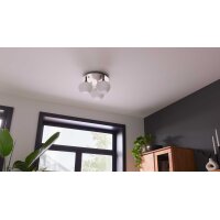 Interliving Leuchten Serie 9344 - Deckenleuchte Opalglas...
