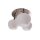 Interliving Leuchten Serie 9344 - Deckenleuchte Opalglas & Nickel – Durchmesser ca. 45 cm
