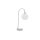 Interliving Leuchten Serie 9344 - Tischlampe Opalglas & Nickel – Höhe ca. 54 cm