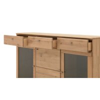Interliving Wohnzimmer Serie 2028 - Sideboard Wildeiche - drei Türen, drei Schubladen, Breite ca. 182 cm