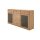 Interliving Wohnzimmer Serie 2028 - Sideboard Wildeiche - drei Türen, drei Schubladen, Breite ca. 182 cm