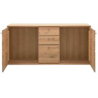 Interliving Wohnzimmer Serie 2028 - Sideboard Wildeiche - drei Türen, drei Schubladen, Breite ca. 162 cm
