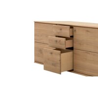 Interliving Wohnzimmer Serie 2028 - Sideboard Wildeiche - drei Türen, drei Schubladen, Breite ca. 162 cm