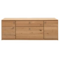 Interliving Wohnzimmer Serie 2028 - Lowboard Wildeiche - zwei Türen, eine Schublade, Breite ca. 205 cm