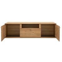 Interliving Wohnzimmer Serie 2028 - Lowboard Wildeiche - zwei Türen, eine Schublade, Breite ca. 205 cm