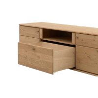 Interliving Wohnzimmer Serie 2028 - Lowboard Wildeiche - zwei Türen, eine Schublade, Breite ca. 205 cm