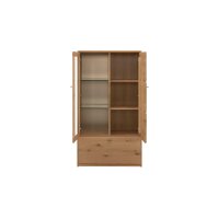 Interliving Wohnzimmer Serie 2028 - Highboard Wildeiche - zwei Türen, zwei Schubladen, Breite ca. 82 cm