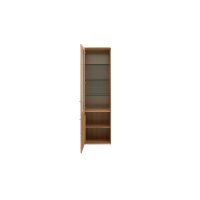 Interliving Wohnzimmer Serie 2028 - Vitrine Wildeiche - zwei Türen, Breite ca. 62 cm