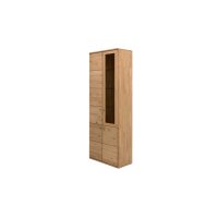 Interliving Wohnzimmer Serie 2028 - Vitrine Wildeiche - vier Türen, Breite ca. 82 cm