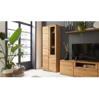 Interliving Wohnzimmer Serie 2028 - Vitrine Wildeiche - vier Türen, Breite ca. 82 cm