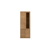Interliving Wohnzimmer Serie 2028 - Vitrine Wildeiche - vier Türen, Breite ca. 82 cm