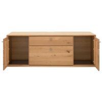 Interliving Wohnzimmer Serie 2028 - Lowboard Wildeiche - zwei Türen, zwei Schubladen, Breite ca. 162 cm