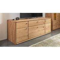 Interliving Wohnzimmer Serie 2028 - Lowboard Wildeiche - zwei Türen, zwei Schubladen, Breite ca. 162 cm