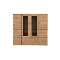 Interliving Wohnzimmer Serie 2028 - Highboard Wildeiche -...