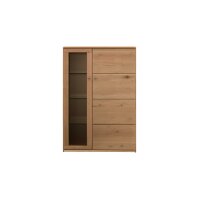 Interliving Wohnzimmer Serie 2028 - Highboard Wildeiche -...