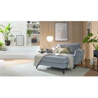 Interliving Sofa Serie 4400 - Chaiselongue taubenblauer...