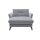 Interliving Sofa Serie 4400 - Chaiselongue taubenblauer Bezug DCT 16 & schwarze Metallfüße