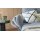 Interliving Sofa Serie 4400 - Chaiselongue taubenblauer Bezug DCT 16 & schwarze Metallfüße