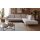 Interliving Sofa Serie 4450 - Ecksofa ecrufarbener Webstoff LongLife Easy & schwarze Metallfüße - Stellfläche ca. 300 x 257 cm