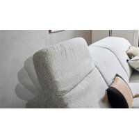 Interliving Sofa Serie 4065 – Ecksofa ecrufarbener Webstoff Loft & schwarze Metallfüße – Stellfläche ca. 288 x 183 cm