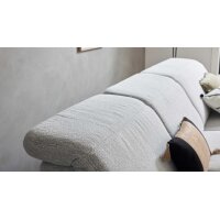Interliving Sofa Serie 4065 – Ecksofa ecrufarbener Webstoff Loft & schwarze Metallfüße – Stellfläche ca. 288 x 183 cm