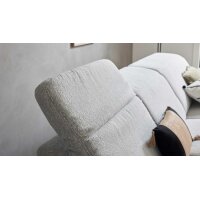 Interliving Sofa Serie 4065 – Ecksofa ecrufarbener Webstoff Loft & schwarze Metallfüße – Stellfläche ca. 288 x 183 cm