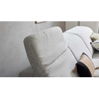 Interliving Sofa Serie 4065 – Ecksofa ecrufarbener Webstoff Loft & schwarze Metallfüße – Stellfläche ca. 288 x 183 cm