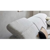 Interliving Sofa Serie 4065 – Ecksofa ecrufarbener Webstoff Loft & schwarze Metallfüße – Stellfläche ca. 288 x 183 cm