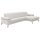 Interliving Sofa Serie 4065 – Ecksofa ecrufarbener Webstoff Loft & schwarze Metallfüße – Stellfläche ca. 288 x 183 cm