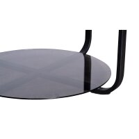 Couchtisch Merle 2 Artisaneiche & Schwarz - Durchmesser ca. 80 cm