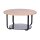 Couchtisch Merle 2 Artisaneiche & Schwarz - Durchmesser ca. 80 cm