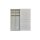 Interliving Kleiderschrank Serie 1207 – Schwebetürenschrank weißer Mattlack – zwei Türen, Breite ca. 212 cm