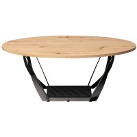 Couchtisch Mona Artisaneiche & Schwarz - ca. 100 x 40 cm