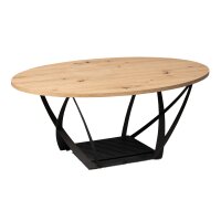 Couchtisch Mona Artisaneiche & Schwarz - ca. 100 x 40 cm