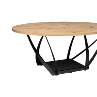 Couchtisch Mona Artisaneiche & Schwarz - ca. 100 x 40 cm