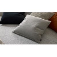 Interliving Kissenhülle Serie 9120 silberfarbener Samt - ca. 45 x 45 cm
