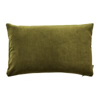 Interliving Kissenhülle Serie 9120 olivfarbener Samt...