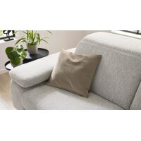 Interliving Kissenhülle Serie 9120 taupefarbener Samt - ca. 45 x 45 cm